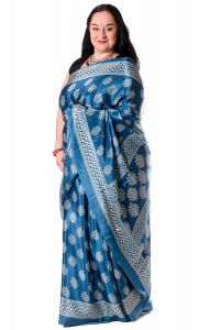 Indian satin saree v8619