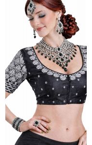 Luxusní vyšívané čoli černé M lc117