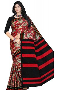 Bengálské bavlněné sárí vínové b3030