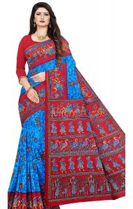 Bengálské bavlněné sárí tyrkysové b2918