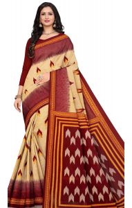 Bengálské bavlněné sárí přírodní b2919