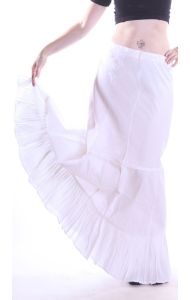 Luxusní kanýrová spodnička S bílá