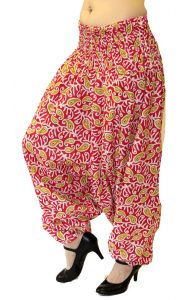 Bavlněné kalhoty aladinky růžové kal798