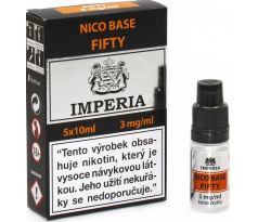 Nikotinová báze CZ IMPERIA 5x10ml PG50-VG50 3mg